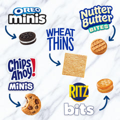 RITZ Bits Cheese pack close-up showing crackers and savory snack satisfaction