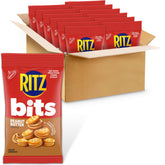 RITZ front packaging showing 12 snack packs and portable convenience