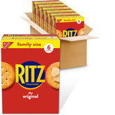 Ritz front packaging shows family size six-box pack and clear product benefit
