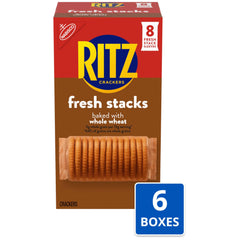 RITZ single open pack of 13 crackers demonstrating portable snack convenience