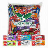River Finn Organics Airheads front packaging showing colorful mini bars and quantity benefit
