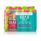 Roar front packaging of cucumber watermelon bottles showing convenient 18-ounce size and refreshing flavor
