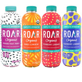 ROAR front-packaging displaying all five flavors and convenience