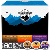 Roast Ridge front packaging showing 60-count variety and flavor names