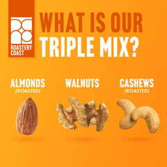 Roastery Coast cashews close-up showcasing creamy color and crunch benefit