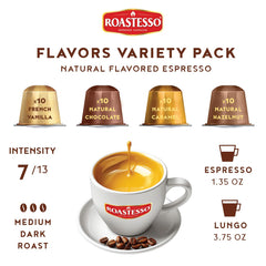 Roastesso aluminum capsule close-up highlighting seal for maximum freshness