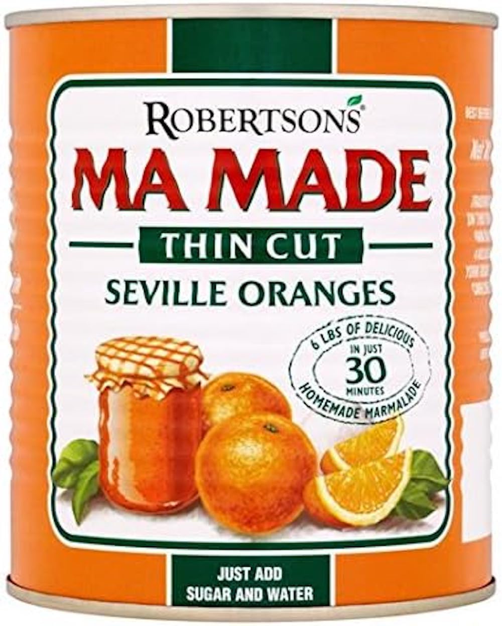 Robertson's Mamade tin front view showing brand and product for easy identification and authentic English origin