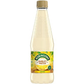 Robinsons bottle front view showing lemon barley branding and easy-pour benefits