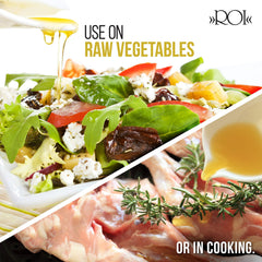 ROI bottle label detail showing DOP certification and traceability benefit