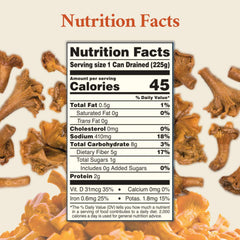 Roland Foods chanterelles sizzling in a skillet, pan-frying concentrates flavor and improves texture