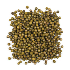 Roland Foods close-up of green peppercorns showing soft texture and mashable benefit