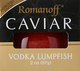 Romanoff front packaging showing 2 oz jar and label, highlights convenience