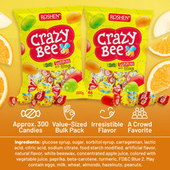 Roshen pile of individually wrapped jewels illustrating freshness and easy sharing