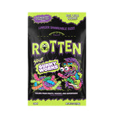Rotten front packaging showing share pack and flavors, highlights low sugar benefit