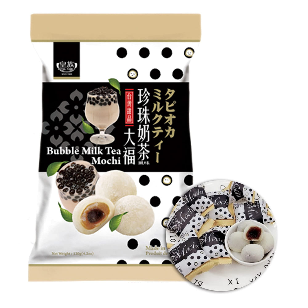 Royal Family Big Mochi front packaging showing single bubble milk tea mochi for convenient snacking
