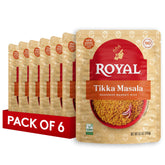 Royal front packaging showing tikka masala rice for quick meals
