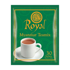 Royal Myanmar Teamix front box showing 30 packets and branding for quick reference