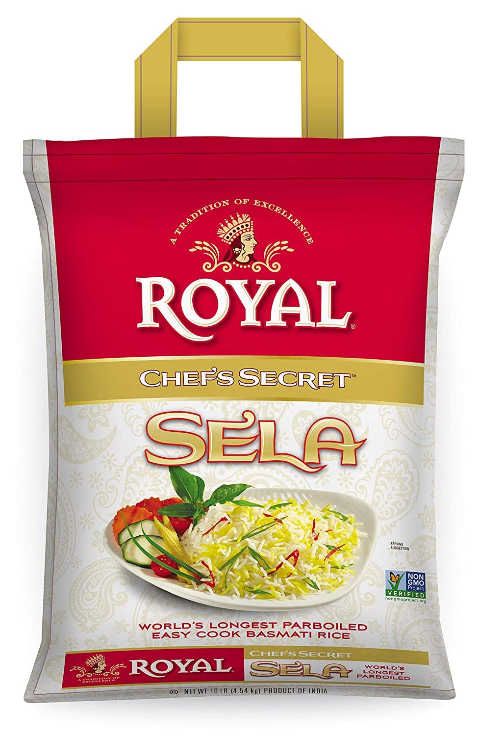 Royal 20 lb bag front view showing brand and pantry-ready presentation