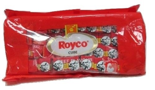 Royco Beef Cube Seasoning front packaging showing cubes and convenience