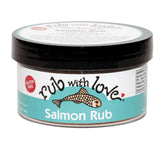 Rub with Love jar front packaging showing label and serving suggestion benefits