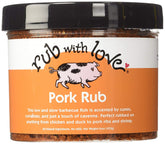 Rub with Love front packaging showing 16-ounce jar and clear label benefit freshness