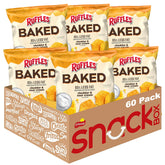 Ruffles front packaging showing cheddar and sour cream flavor and portion convenience