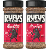 rufus teague front packaging showing award-winning steak rub and branding benefit