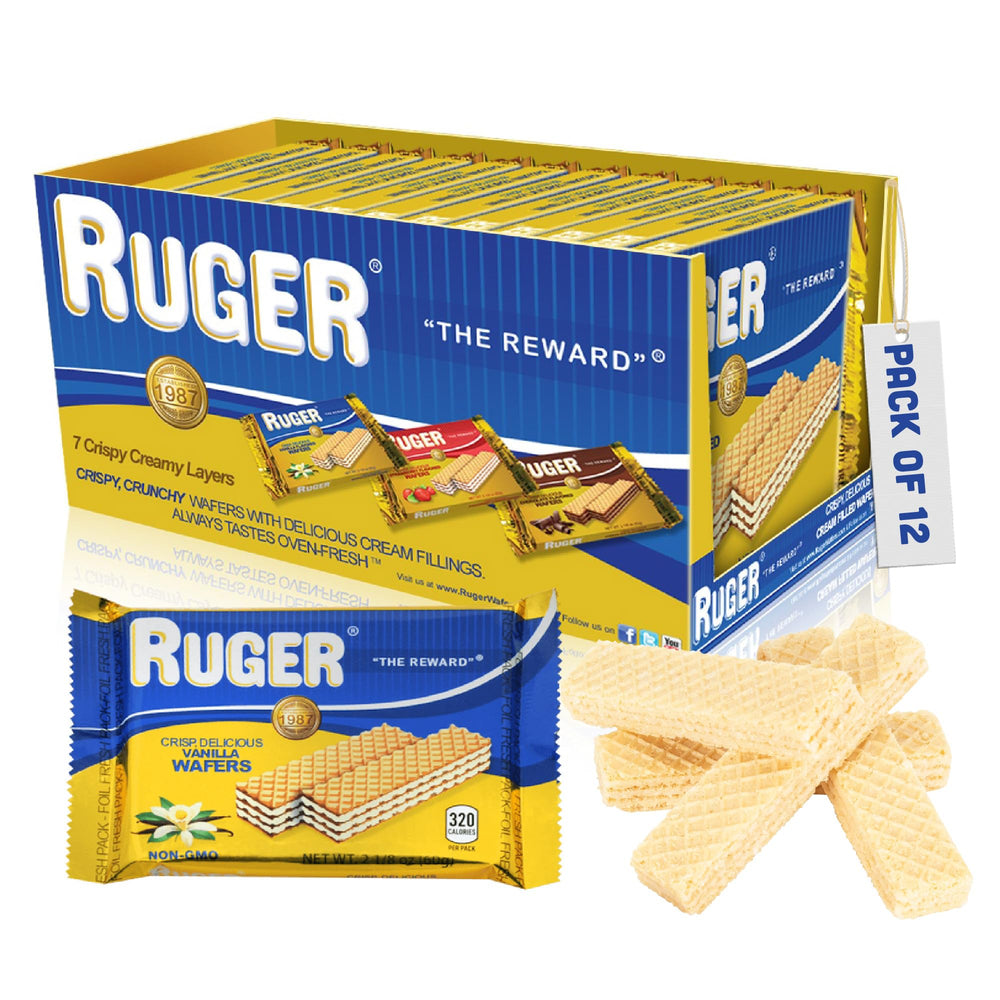 RUGER front packaging display showing sealed 12 pack for long freshness