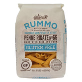 Rummo front packaging showing certified gluten-free benefit
