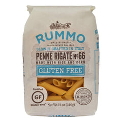 Rummo front packaging showing certified gluten-free benefit