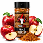 RunninWild apple rub front shaker shows product and easy pouring benefit