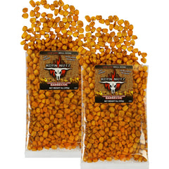 RunninWild front package showing BBQ Korn Nutz and bold branding for easy recognition