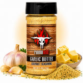 RunninWild front bottle view showing garlic butter seasoning benefits for grilling
