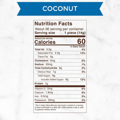 Russell Stover close-up of shredded coconut filling highlighting texture and flavor contrast