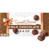 Russell Stover front packaging showing gift-ready design and brand trust