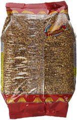 Russkoe Pole served buckwheat porridge in bowl, illustrates hearty meal option
