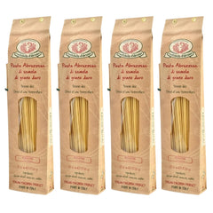Rustichella d'Abruzzo front packaging showing four 500g bags and branding benefit clarity