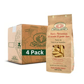 Rustichella d'Abruzzo front packaging showing pack of four and product name