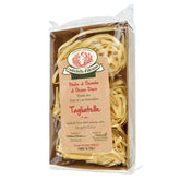 Rustichella d'Abruzzo front packaging showing authentic Italian pasta and quality
