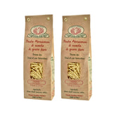 Rustichella d'Abruzzo front packaging showing 500g bag and authentic label benefit