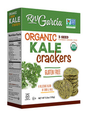 RW Garcia front packaging showing six 5.5oz boxes and organic labeling for convenience