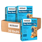 RXBAR front packaging showing blueberry cashew butter for portable snacking benefits