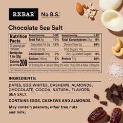 RXBAR ingredient close-up highlighting cocoa and simple ingredients for recognizable nutrition
