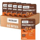 RXBAR front packaging showing dark chocolate peanut butter flavor and convenience