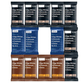 RXBAR front packaging showing 14-count variety pack and convenient grab-and-go benefit