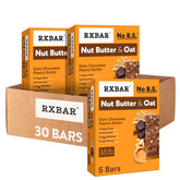 RXBAR front packaging showing flavor and convenient 30-bar benefit