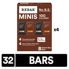 RXBAR Chocolate Sea Salt mini close-up highlighting nutty texture