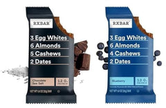 RXBAR close-up of bar texture and nuts showing hearty mouthfeel and protein
