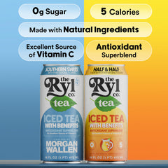 The Ryl Co half & half can label visible, communicates flavor and ingredient clarity