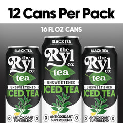 The Ryl Co tea pouring into glass over ice demonstrating refreshing serve